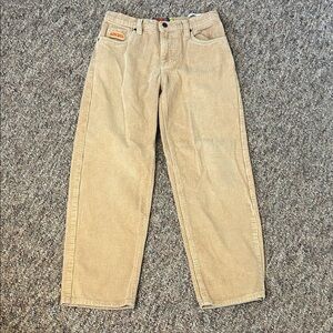 Empyre Men's Beige Corduroy Trousers